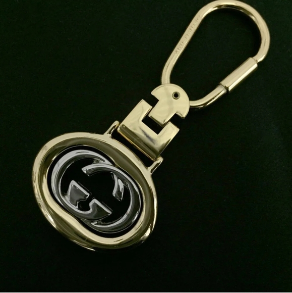 VINTAGE GUCCI INTERLOCKING G KEY RING CHARM - Picture 5 of 14
